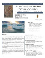 ST. THOMAS THE APOSTLE CATHOLIC CHURCH - Seek And Find