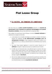 Flat Lease Group commercialise ses produits de ... - infohightech