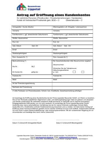 Antragsteller / Kunde (Käufer) Mitantragsteller (z.B. ... - Infokom GmbH