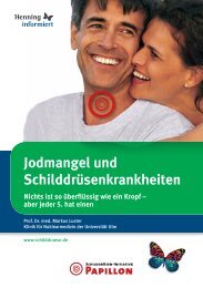 Jodmangel und SchilddrÃ¼senkrankheiten - Infoline-Schilddruese