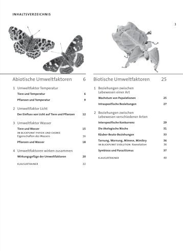 Abiotische Umweltfaktoren 6 Biotische Umweltfaktoren 25