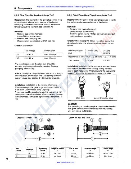 Webasto Air Top HL32 D Workshop Manual