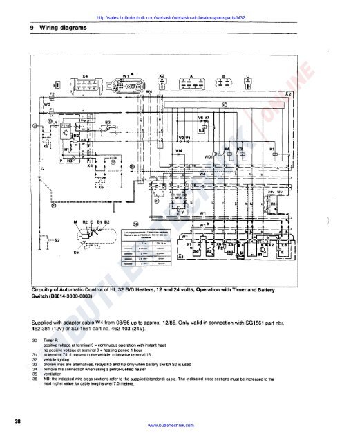 Webasto Air Top HL32 D Workshop Manual