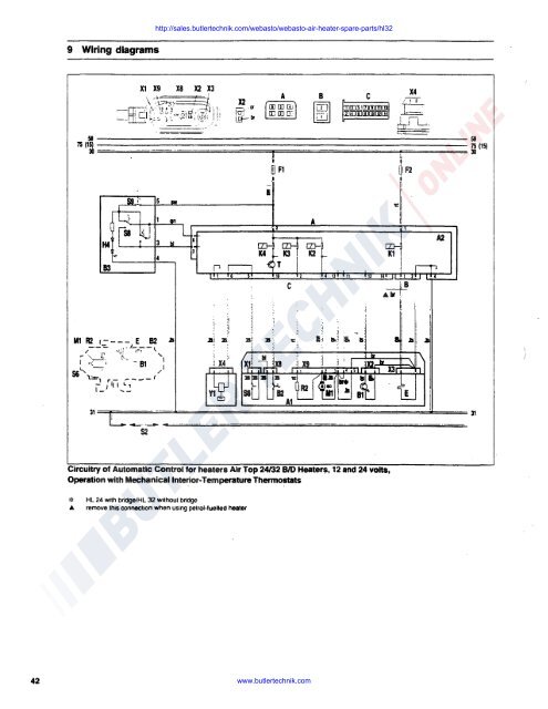 Webasto Air Top HL32 D Workshop Manual