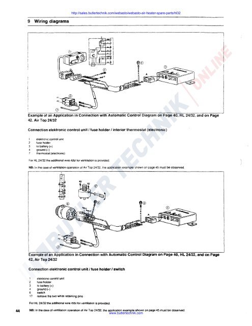 Webasto Air Top HL32 D Workshop Manual