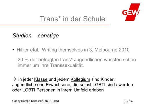 Trans* in der Schule - Kompetenzzentrum geschlechtergerechte ...