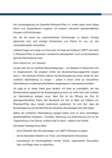 Grußwort von Irene Alt - Ministerium für Integration, Familie, Kinder ...