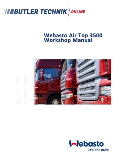 Webasto Air Top 3500 Workshop Manual