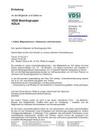 Einladung 27.06.2013 - VdSI