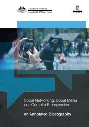 Social Networking, Social Media and Complex Emergencies: an ...