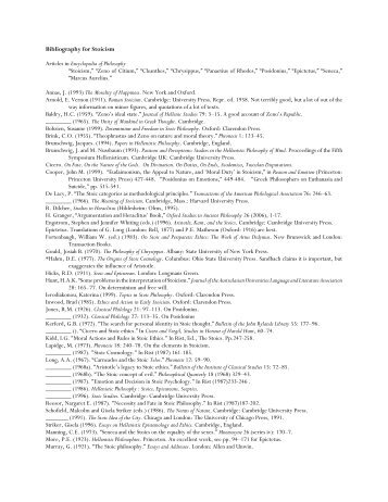 Bibliography for Ancient Greek Philosophy - UW-Parkside: Help for ...