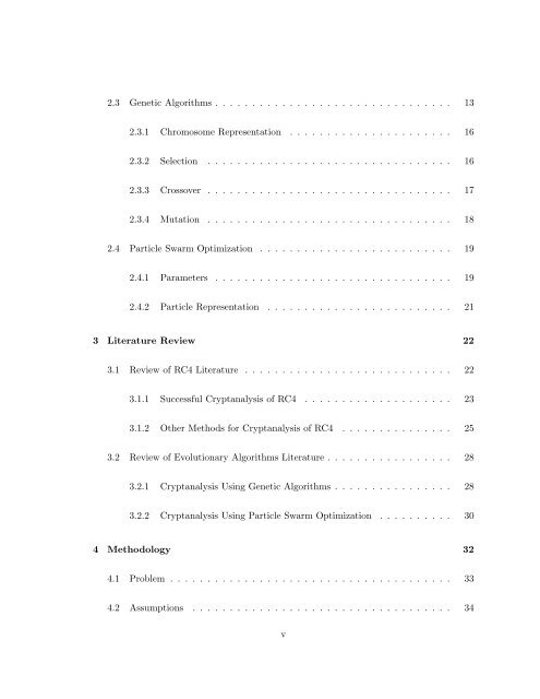 Cryptanalysis of the RC4 Stream Cipher using Evolutionary ...