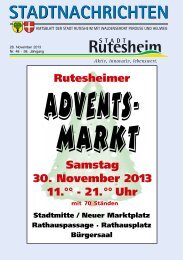 Ausgabe Nr. 48 vom 28. November 2013, Teil I - Rutesheim