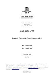 WORKING PAPER Semantic Compared Cross Impact Analysis