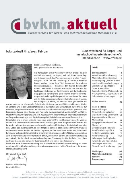 bvkm.aktuell Februar 2013 - Bundesverband für körper