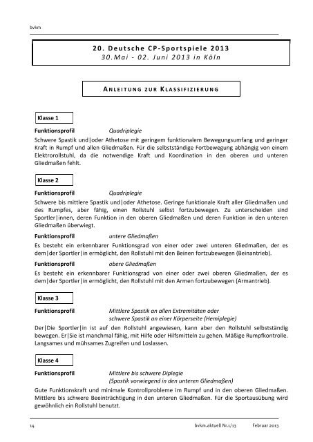 bvkm.aktuell Februar 2013 - Bundesverband für körper