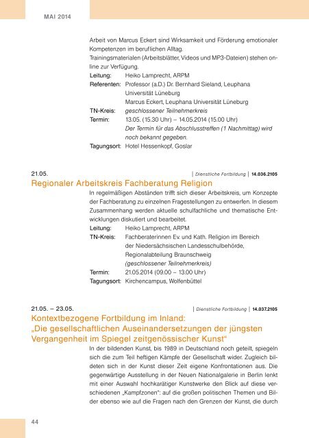 Programm 2014 - ARPM