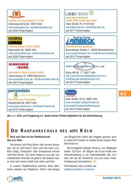 FahrRad! FahrRad! - beim ADFC