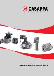 Hydraulic pumps, motors & filters - Casappa