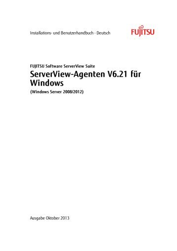 ServerView-Agenten 6.21 für Windows - Manuals - Fujitsu