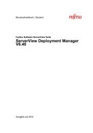 ServerView Deployment Manager 6.40 - Manuals - Fujitsu
