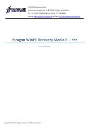 Paragon WinPE Recovery Media Builder - Download