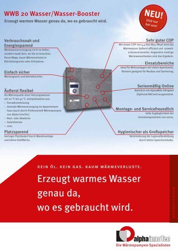 Download Produktflyer WWB 20 - Alpha-InnoTec GmbH