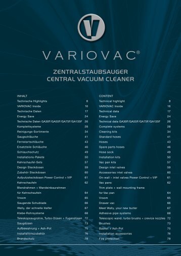 zentralstaubsauger central vacuum cleaner - BAT Systems Oy