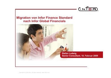 Migration von Infor Finance Standard nach Infor Global Financials