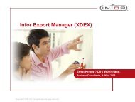 XDEX - Infor