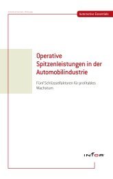 Operative Spitzenleistungen in der Automobilindustrie - Infor