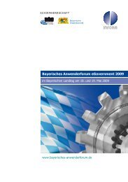 Bayerisches Anwenderforum eGovernment 2009 - INFORA ...