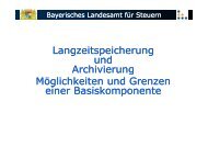 Langzeitspeicherung und Archivierung MÃ¶glichkeiten und Grenzen ...