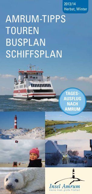 Amrum-Tipps Touren BusplAn schiffsplAn