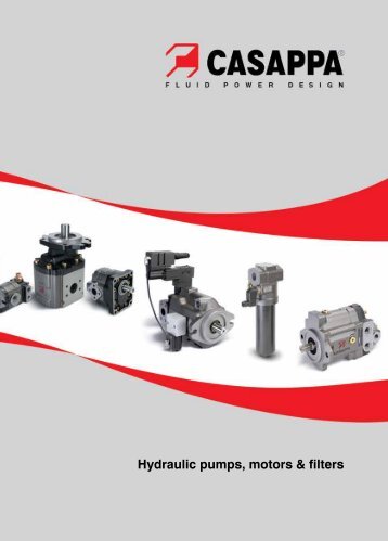 Hydraulic pumps, motors & filters - Casappa