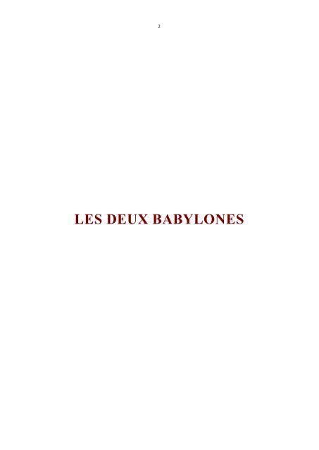 Les Deux Babylones