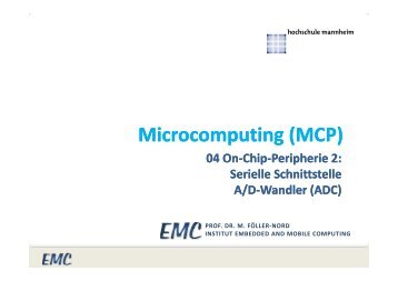 Microcomputing Microcomputing (MCP) - FakultÃ¤t fÃ¼r Informatik ...