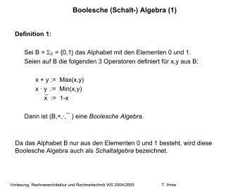 Boolesche Schaltalgebra