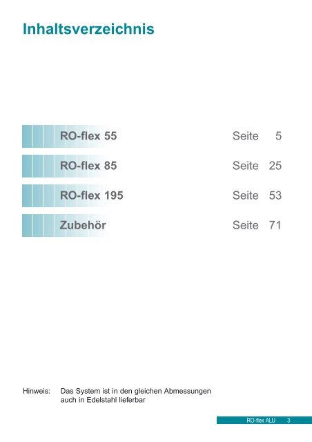 RO-flex ALUMINIUM - Broich-Systemtechnik GmbH
