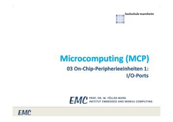 Microcomputing Microcomputing (MCP) - FakultÃ¤t fÃ¼r Informatik ...