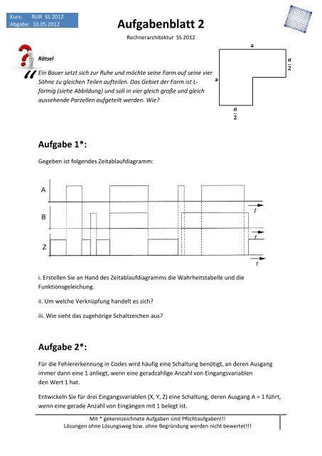 Aufgabenblatt 2