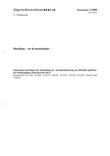 Jahresbericht - BFW Landesverband Berlin/Brandenburg eV