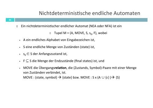 LEXIKALISCHE ANALYSE