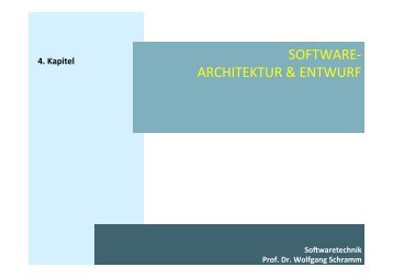 SOFTWARE-â€ ARCHITEKTUR & ENTWURF