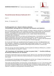 Pressemitteilung des Innenstadtvereins - Stadt Weimar