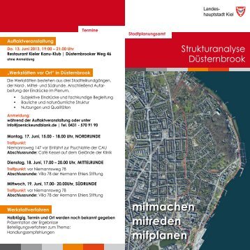 Einladung zur Auftaktveranstaltung - Landeshauptstadt Kiel