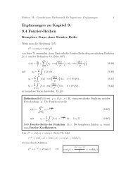 Komplexe Form einer Fourier-Reihe - Fakultät Informatik/Mathematik