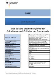 Das äußere Erscheinungsbild der Soldatinnen ... - Deutsches Heer