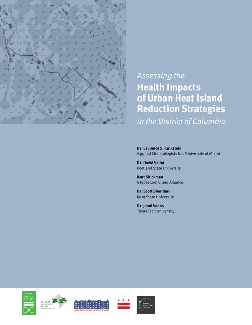 Health Impacts of Urban Heat Island Reduction Strategies