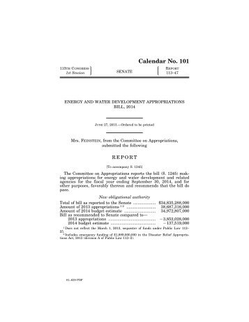 Senate Report 113-47 - Office of Science